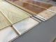 10 Inch Latin America Ceiling Decorative PVC Panels With Golden Lines