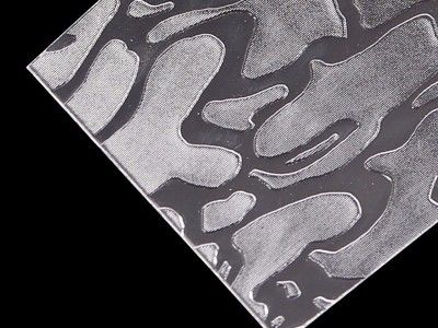 Διαφανή φύλλα πολυστυρενίου 2mm με υφή για πόρτες ντους, διάφορα σχέδια, φύλλα PS για διαχωριστικά