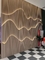 ξύλινο πλαστικό πίνακα πλέγματος για εσωτερική διακόσμηση τοίχου και οροφής νέο πίνακα τοίχου wpc