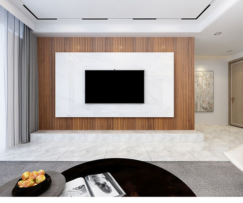 Διακοσμητικά πάνελ WPC με αυλακώσεις από PVC με σχέδιο ξύλου για τοίχους