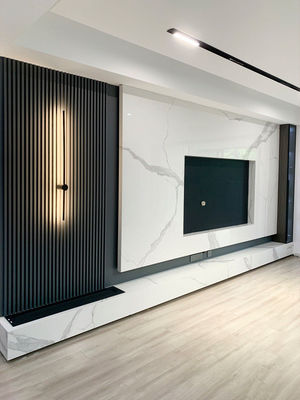 Εύκολη Εγκατάσταση πάνελ τοίχου wpc εξωτερικού χώρου 2,9m/3m/Προσαρμοσμένο Μήκος Με Κλιπς Και Βίδες