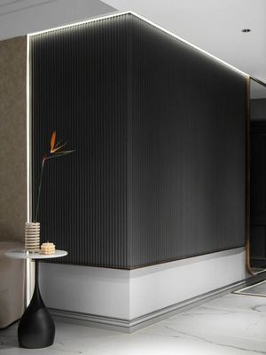 Εύκολη Εγκατάσταση πάνελ τοίχου wpc εξωτερικού χώρου 2,9m/3m/Προσαρμοσμένο Μήκος Με Κλιπς Και Βίδες