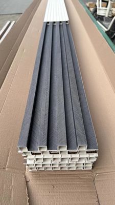 Σύγχρονα τρισδιάστατα τείχη PVC Wpc κάλυψη ξυλοκόκκους Τείχη με σχιστόλιθο