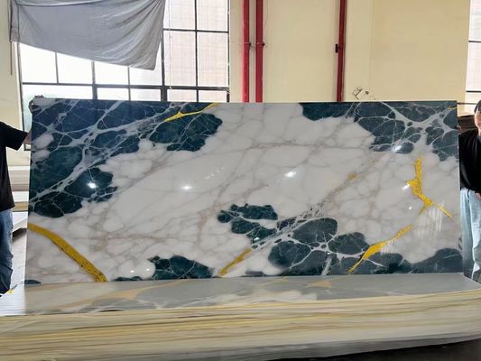 Αδιάβροχα φύλλα PVC Solid UV Marble για διακόσμηση τοίχων 1220x2440x3mm