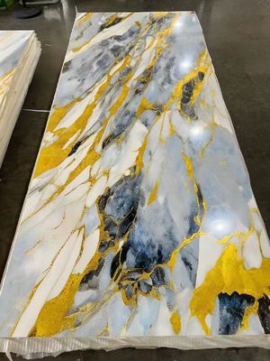 Αδιάβροχα φύλλα PVC Solid UV Marble για διακόσμηση τοίχων 1220x2440x3mm