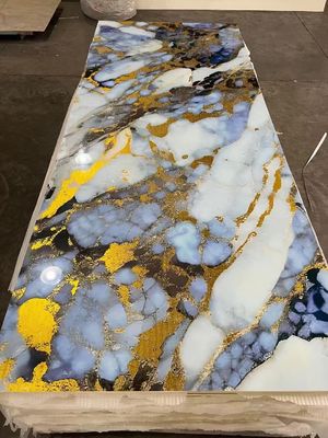 Αδιάβροχα φύλλα PVC Solid UV Marble για διακόσμηση τοίχων 1220x2440x3mm