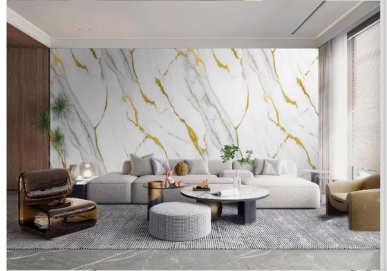 Αδιάβροχα φύλλα PVC Solid UV Marble για διακόσμηση τοίχων 1220x2440x3mm