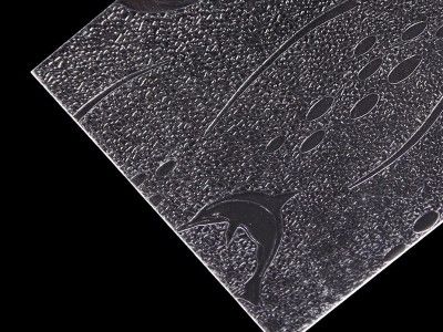 Διαφανή φύλλα πολυστυρενίου 2mm με υφή για πόρτες ντους, διάφορα σχέδια, φύλλα PS για διαχωριστικά