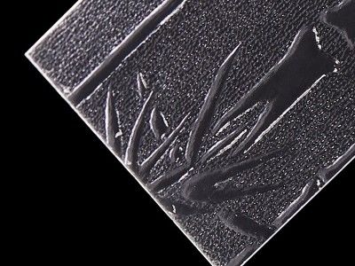 Διαφανή φύλλα πολυστυρενίου 2mm με υφή για πόρτες ντους, διάφορα σχέδια, φύλλα PS για διαχωριστικά