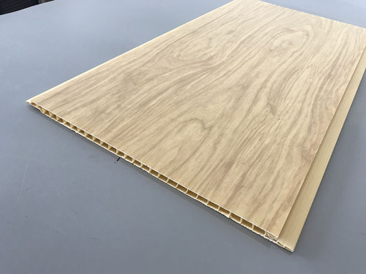 Πάνελ PVC ανθεκτικά στη διάβρωση πάχους 7,5mm για επένδυση οροφής / τοίχου κίτρινο πάνελ οροφής pvc