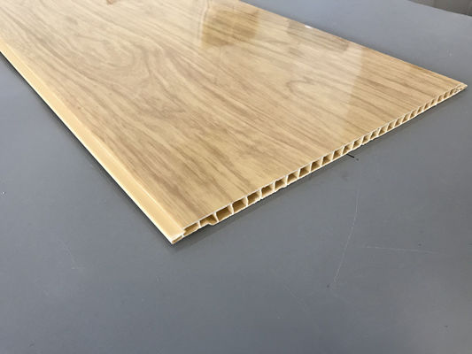 Πάνελ PVC ανθεκτικά στη διάβρωση πάχους 7,5mm για επένδυση οροφής / τοίχου κίτρινο πάνελ οροφής pvc