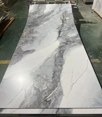 δημοφιλή έγχρωμα φύλλα UV μαρμάρου για εσωτερική διακόσμηση τοίχων, εύκολα στην εγκατάσταση μαρμάρινα φύλλα