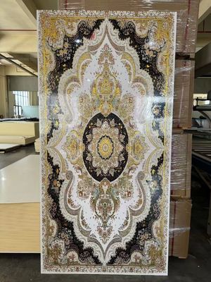 Γυαλιστερό αδιάβροχο UV επικαλυμμένο μαρμάρινο πάνελ τοίχου UV μαρμάρινο φύλλο για εσωτερικό τοίχο