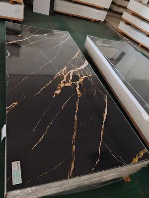 4 * 8ft δημοφιλές χρώμα UV PVC μαρμάρινο φύλλο διακοσμητικό τοίχωμα εύκολη εγκατάσταση
