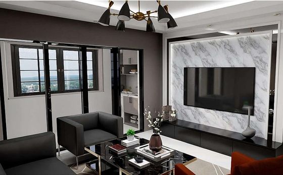 4 * 8ft δημοφιλές χρώμα UV PVC μαρμάρινο φύλλο διακοσμητικό τοίχωμα εύκολη εγκατάσταση