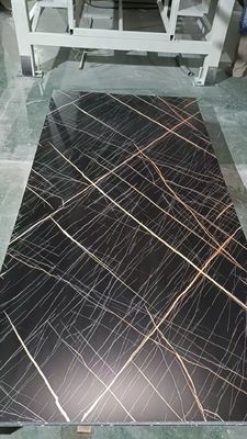 Γκρι Χρώμα UV Μαρμάρινο Πάνελ Τοίχου Αδιάβροχο Πλαστικό Μαρμάρινο Πλαίσιο Για Μπάνιο