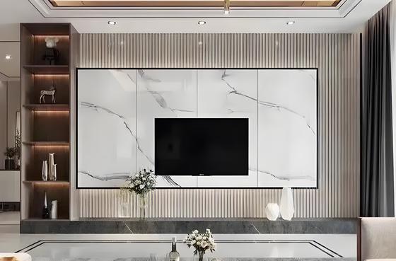 Γκρι Χρώμα UV Μαρμάρινο Πάνελ Τοίχου Αδιάβροχο Πλαστικό Μαρμάρινο Πλαίσιο Για Μπάνιο