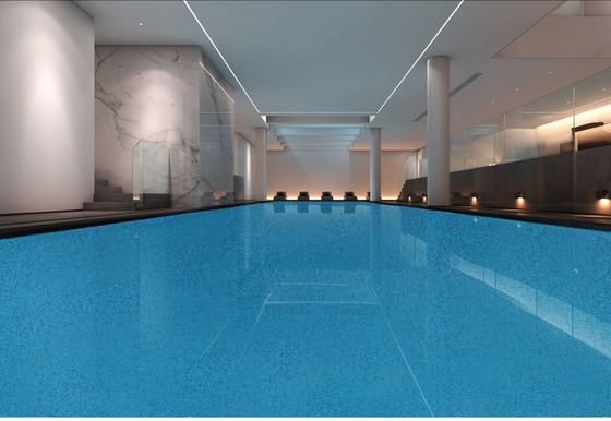 Σκληρότητα Εποξικό μαρμάρινο πάτωμα Περιβαλλοντικά φιλικό αυτοεπεξεργαζόμενο πάτωμα Πίνακα πάτωμα Εποξική ρητίνη χρωματισμένη άμμος