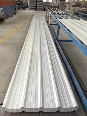 Λευκά Καλσίου Ανθρακικού 1070mm UPVC Κεραμίδια Στέγης 2mm Ψηλή Κορυφή Θερμοακουστικό UPVC Σύστημα Στέγης Ecoroof Δημοφιλές στην Λατινική Αμερική
