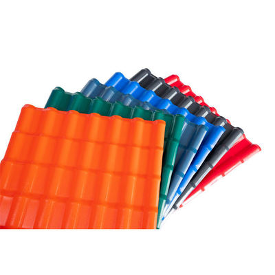 Πυράντοχο εξωτερικό κυματοειδές φύλλο στέγης PVC Anti-UV Δημοφιλή πλαστικά κεραμίδια UPVC Συνθετικά κεραμίδια με επίστρωση ASA