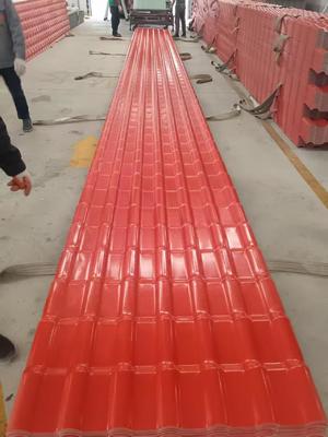 Colonial Tejas de UPVC para Latina America ASA coating UPVC roofing sheets PVC building material for outdoor rooftop Spanish pvc wave synthetic resin tiles