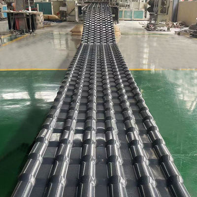 Low cost UPVC roof tiles for residential homes Light weight 2mm thickness Spanish style PVC roofing material for construction