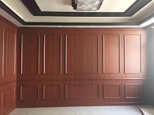 5 mm/8 mm πάχος Πλάκα κρυστάλλου άνθρακα μπαμπού ίνες άνθρακα φινίρισμα ξύλου πλακέτα αφρού PVC για εσωτερική διακόσμηση τοίχων