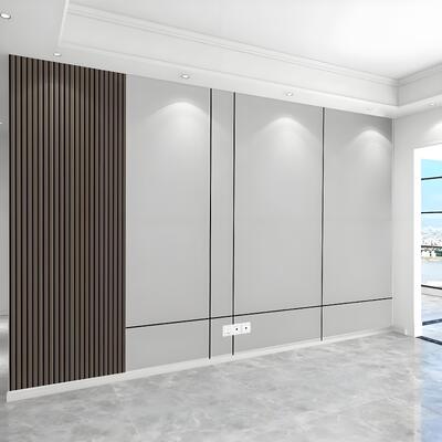 8mm 4ft * 8ft ξύλινο μεγάλο πίνακα τοίχου PVC για εσωτερικό τοίχο διακοσμητικό χαλύβδινο φύλλο άνθρακα