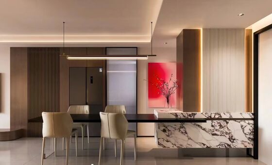 Πλακέτα τοίχου PVC από ίνες μπαμπού με κάρβουνο μπαμπού 5mm, πάνελ τοίχου WPC με καπλαμά, εύκολη εγκατάσταση, πάνελ τοίχου PVC