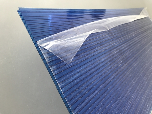 Μπλε φύλλα Lexan υλικού κατασκευής σκεπής πολυανθράκων/πρώτη ύλη 6mm Makrolon πάχος