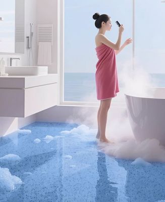 Εποξικό χρώμα Άμμος Αυτοεπεξεργαζόμενη μπογιά για τσιμεντένιο πάτωμα Κατασκευαστικό υλικό Πίνακα πάτωμα υγρό επίστρωμα πάτωμα